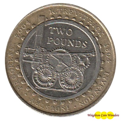 2004 £2 Coin - Steam Locomotive - Click Image to Close